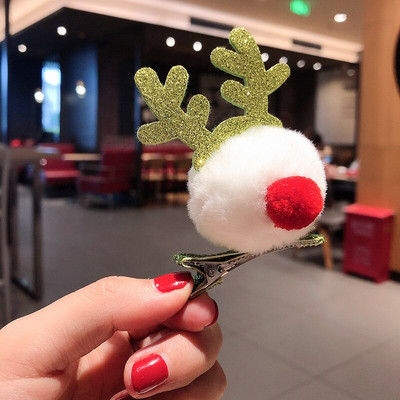 Armsad täiskasvanud lapsed jõulukaunistus Juuksenõel Armas põdrasarvest peakate Juuksenõel Müts Juuksepael Juukseaksessuaarid Kleit