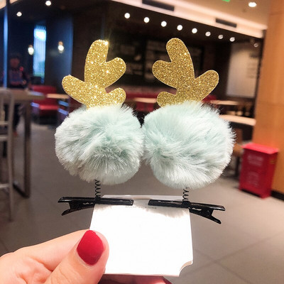 Armsad täiskasvanud lapsed jõulukaunistus Juuksenõel Armas põdrasarvest peakate Juuksenõel Müts Juuksepael Juukseaksessuaarid Kleit