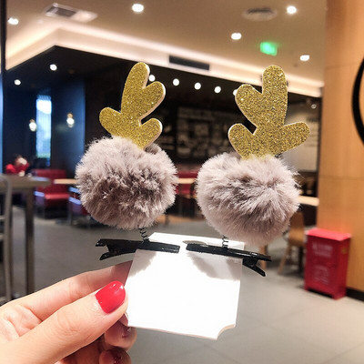 Armsad täiskasvanud lapsed jõulukaunistus Juuksenõel Armas põdrasarvest peakate Juuksenõel Müts Juuksepael Juukseaksessuaarid Kleit