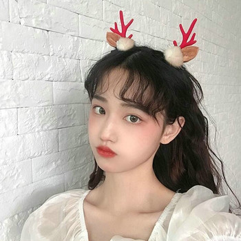2 τμχ Κορεατικά Χριστουγεννιάτικα κλιπ μαλλιών Χαριτωμένη φουρκέτα ελαφιού για γυναίκες Κορίτσι Santa Snowman Barrettes Hairgrip Αξεσουάρ μαλλιών