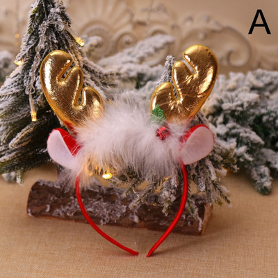 Jõulud Juukserõngas Peapael Jõulupuu Põdrasarved Juuksepael Laps Täiskasvanud Põhjapõdra päkapikk Kõrvad Peakatted Jõuluvana õnnelik uus kingitus