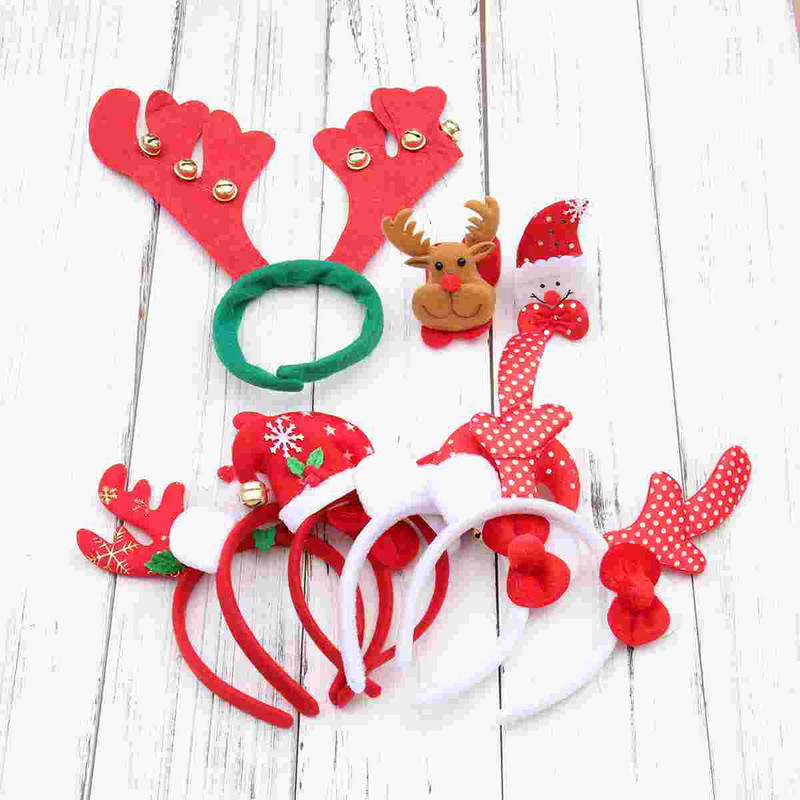 Χριστουγεννιάτικο πάρτι με κορδόνια Forhat Κέρατα κεφαλής τάρανδος Μαλλιά Διακόσμηση κεφαλόδεσμου με ξωτικά Ενήλικες Δέντρο Παιδιά Santa Hoop Cute
