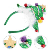 Jõulupeapael Peapael Juuksur Tree Party Naiste Müts Peakate Jõuluvana kostüümirõngas Tüdrukutele Täiskasvanute Kerge Juuksepael Pühade Litrid