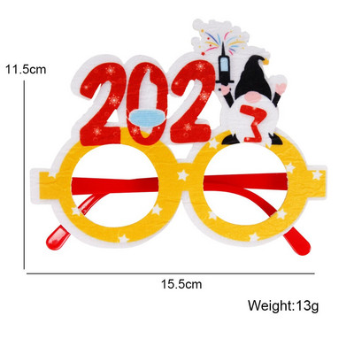 Jõulukaunistused 2023. aasta jõuluprillide raam Jõuluvana lumememme prillid Täiskasvanutele Lastele Jõulukingid 2023. aasta jõulukaunistus 2023. aasta uusaasta kingitus