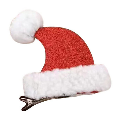 Roku darbs Ziemassvētku cepures matu sprādzes bērniem meitenēm Bling matu sprādzes Skaisti matu aksesuāri bērniem Jaungada dāvana Ziemassvētku matu sprādzes