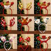 Bentite de Crăciun Decoratiuni Pentru Copii Moș Crăciun Elk Antlers Bentita pentru copii Copii Navidad Noel Anul Nou 2023 Accesorii pentru păr