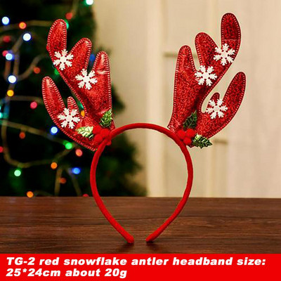 Bentite de Crăciun Decoratiuni Pentru Copii Moș Crăciun Elk Antlers Bentita pentru copii Copii Navidad Noel Anul Nou 2023 Accesorii pentru păr