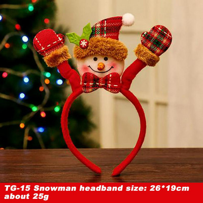 Bentite de Crăciun Decoratiuni Pentru Copii Moș Crăciun Elk Antlers Bentita pentru copii Copii Navidad Noel Anul Nou 2023 Accesorii pentru păr