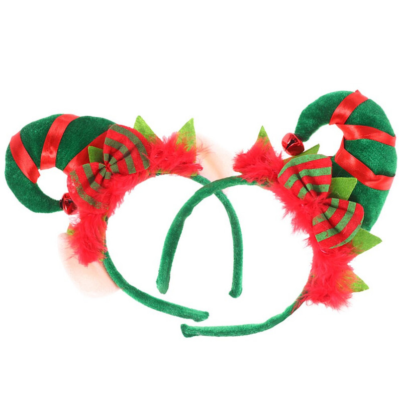Božićni vilenjak Traka za kosu Šešir Trake za kosu Cosplay Party dodaci Noć vještica Ženska frizura Kostim Traka za kosu Traka za kosu