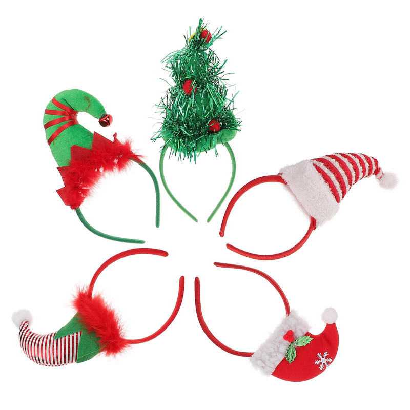 Peapael Jõulumüts Päkapikk Põhjapõder Jõuluvana Juukserõngas Peakatted Lapsed Kõrvad Peakatted Pühadepuu peakate peo juuksepael