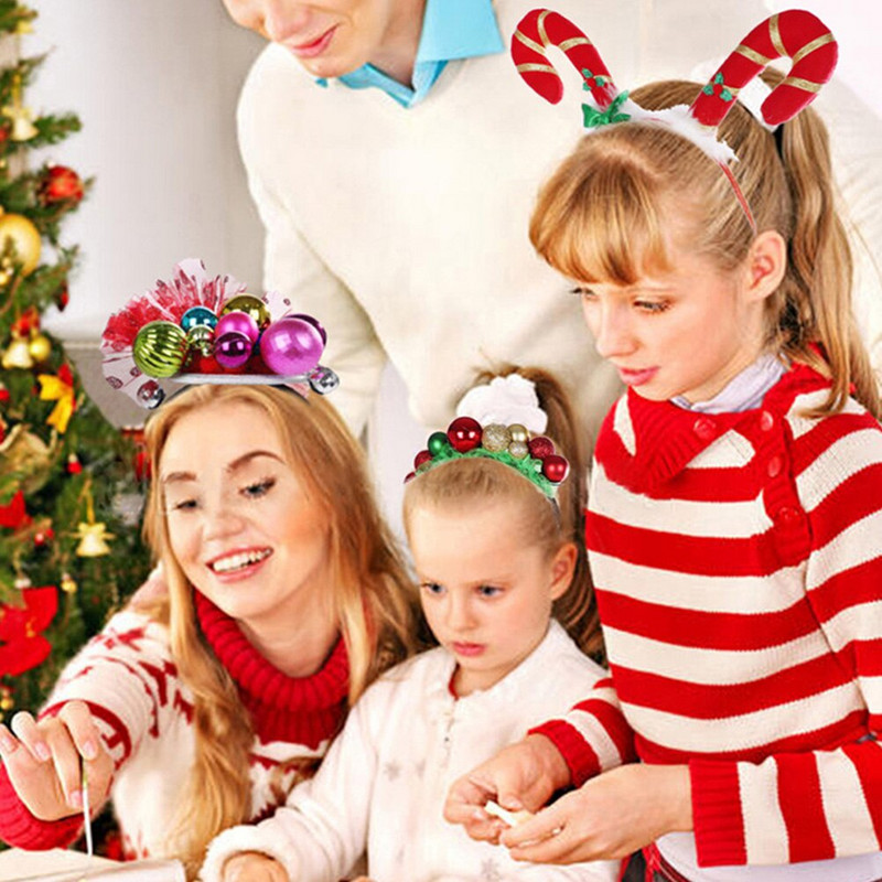 Božićna traka za kosu Obruči Blagdanska traka za kosu Ukrasno zvono Lijepo festivalska traka za glavu Zimske trake Cosplay Kopča za maturalnu