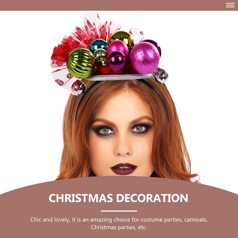 Božićna traka za kosu Obruči Blagdanska traka za kosu Ukrasno zvono Lijepo festivalska traka za glavu Zimske trake Cosplay Kopča za maturalnu