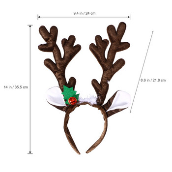 Headband Antler Christmas Reindeer Antlers Deer Headbandshair Hairband Γυναικεία Αξεσουάρ κεφαλόδεσμος Κοστούμια Διακόσμηση για πάρτι