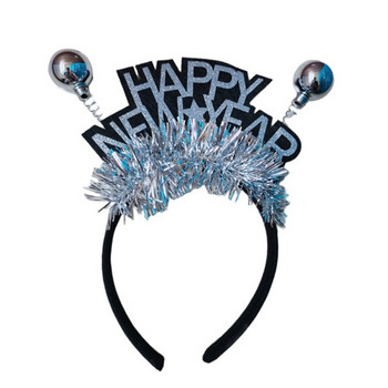 2023 Πρωτοχρονιάτικη κορδέλα για το νέο έτος HairHoop Ευτυχισμένο το νέο έτος Headband Hairband Πρωτοχρονιάτικο πάρτι με κορδέλα μαλλιών