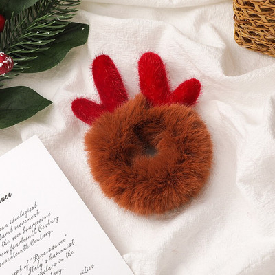 Božićna traka za glavu Sobovi rogovi Cvijet od roga Traka za kosu Kopča Pokrivala za glavu za djecu, odrasle Nova godina Navidad Party Noć vještica Cosplay