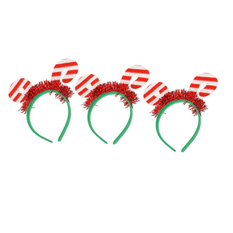 Χριστουγεννιάτικο πάρτι Μαλλιά Μπαστούνι Μπαστούνι Καραμέλες Αξεσουάρ Κεφαλής Κεφαλή κεφαλής Κορδέλες κεφαλής Γεμιστικά κοστουμιών Noveltyhoop Καπέλο κεφαλής