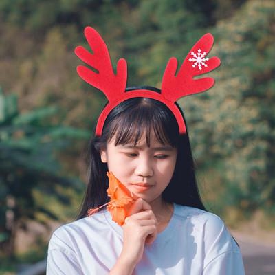 Crăciun, ren, bentițe pentru păr, coafură, bentiță pentru păr, pentru petrecere cu sclipici, bentițe pentru cap, elan, corn, cerb, animale, fulgi de zăpadă