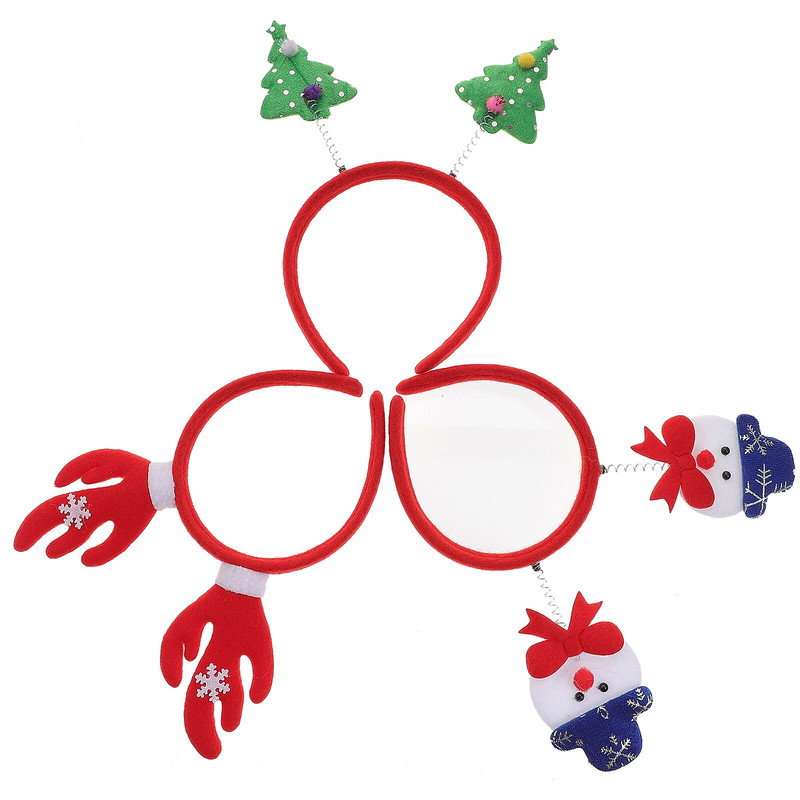 Crăciun, ren, bentițe pentru păr, coafură, bentiță pentru păr, pentru petrecere cu sclipici, bentițe pentru cap, elan, corn, cerb, animale, fulgi de zăpadă