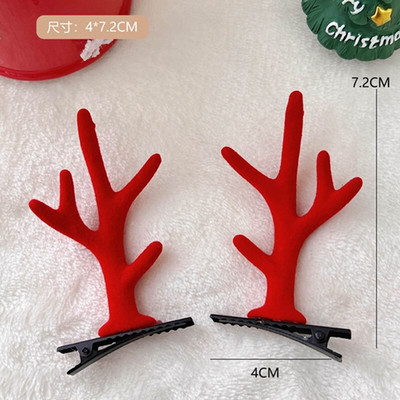 2 tk/komplekt Multifilm Jõulupõdra kõrva juukseklamber Naistele Tüdrukutele Jõuluvana Lumemees Juuksenõel Xmas Party Barrettes lastele Cosplay peakatted