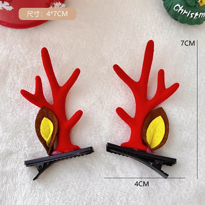 2 tk/komplekt Multifilm Jõulupõdra kõrva juukseklamber Naistele Tüdrukutele Jõuluvana Lumemees Juuksenõel Xmas Party Barrettes lastele Cosplay peakatted