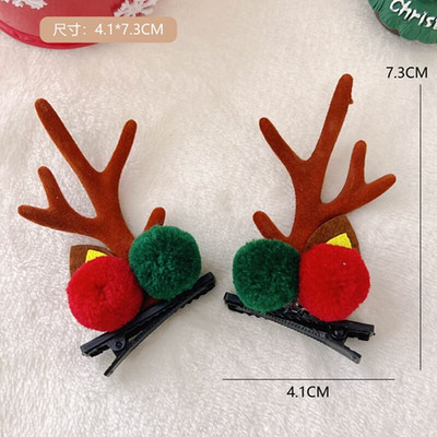 2 tk/komplekt Multifilm Jõulupõdra kõrva juukseklamber Naistele Tüdrukutele Jõuluvana Lumemees Juuksenõel Xmas Party Barrettes lastele Cosplay peakatted