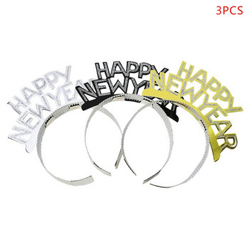 2023 Happy New Year Headbands Προμήθειες για πάρτι Πρωτοχρονιάτικες διακοσμήσεις Χριστουγεννιάτικα καλύμματα κεφαλής Πρωτοχρονιάτικα δώρα για πάρτι Κλιπ μαλλιών