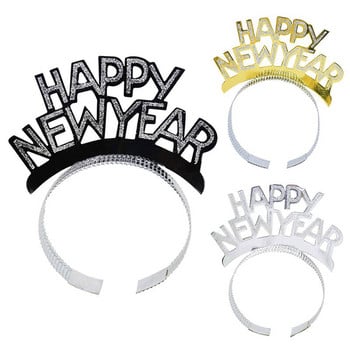 2023 Happy New Year Headbands Προμήθειες για πάρτι Πρωτοχρονιάτικες διακοσμήσεις Χριστουγεννιάτικα καλύμματα κεφαλής Πρωτοχρονιάτικα δώρα για πάρτι Κλιπ μαλλιών