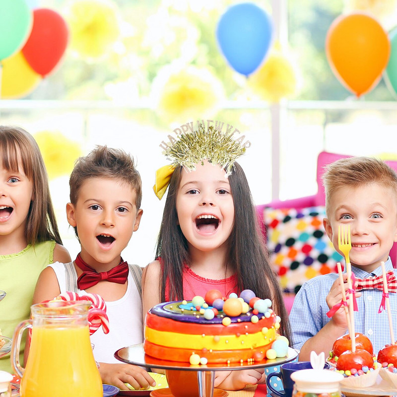 Ani Nou Bentita Păr Tiaranovelty Bandă amuzantă Cască pentru cap de ajun Cercete Cadouri Festival Favoruri Petrecere Zi de naștere Copii