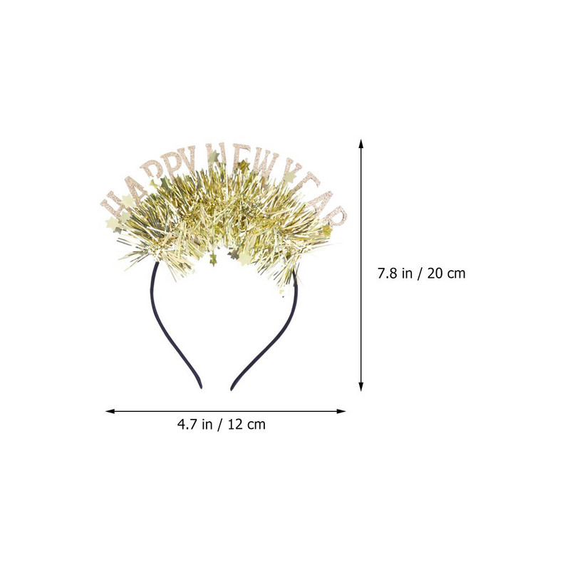 Ani Nou Bentita Păr Tiaranovelty Bandă amuzantă Cască pentru cap de ajun Cercete Cadouri Festival Favoruri Petrecere Zi de naștere Copii