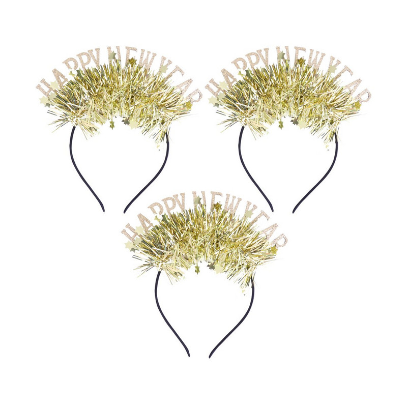 Ani Nou Bentita Păr Tiaranovelty Bandă amuzantă Cască pentru cap de ajun Cercete Cadouri Festival Favoruri Petrecere Zi de naștere Copii