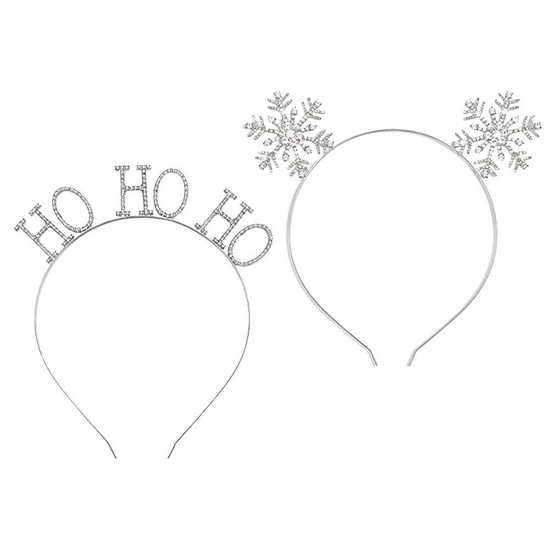 Snaigės galvos juosta Kalėdų plaukų papuošalai Galvos apdangalai Moteriški galvos apdangalai Galvos lankelis Blizgučiai Sniego galvos apdangalo mergaičių sniego galvos apdangalo aksesuarai