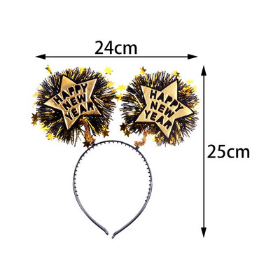 Aasta Head uut aastat Kaunistus Uus 2023. Täiskasvanutele mõeldud laste peapael, õhtupeo fotorekvisiidid jõuludeks uusaastapidu soosib juukserõngast
