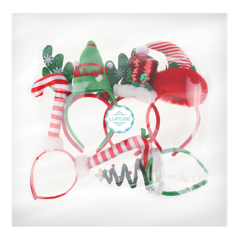 Božićne trake za glavu Traka za glavu za dječju zabavu Kosa s drvcem Glava za djevojku Traka za odrasle sa sobovima Ženski ukrasi za glavu Vilenjačke trake Pokrivala za glavu od rogova