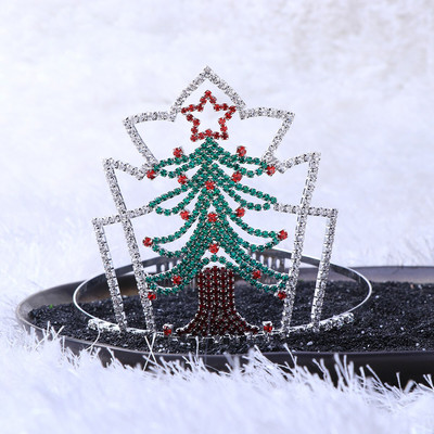 Christmas Headbandtiara Tree Wedding Party Γυναικεία κομμωτήρια μπομπονιέρες Νύφη Headbandshair για κορίτσια Hataccessories Crystal Bridal