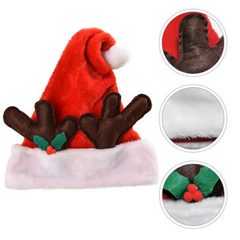 1 бр. Очарователна шапка на Дядо Коледа Прекрасна парти шапка за дома