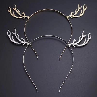 Headband Hair Christmas Reindeer Antlersparty Deer Hoops Αξεσουάρ Antler Cute Headpiece Hoop Bands Headdress Γυναικεία προμήθειες