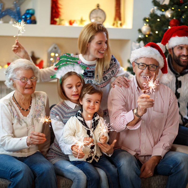 Božićna traka za glavu Treesequin Kosa Blagdanski obruč Zvjezdani dodaci Pokrivala za glavu Pokrivala za glavu Dječji dodaci Čarapa Dekoracija Glava Cosplay