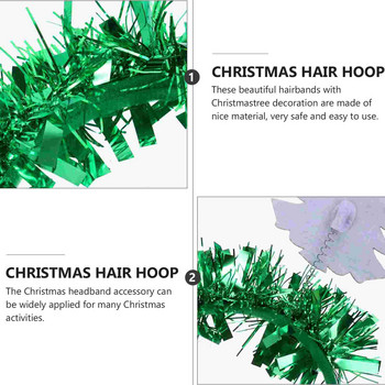 Χριστουγεννιάτικο δέντρο κορδέλες για τα μαλλιά Hair Party Hairband Headdress Festival Headpiece Tiara Νέο δώρο Παιδική γιορτινή στολή