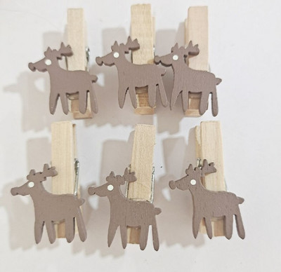 10 buc. Mini agrafe pentru haine de Crăciun ace pentru meșteșuguri foto Agrafe din lemn pentru imagini din hârtie afișaj pentru agățat carte de imagine