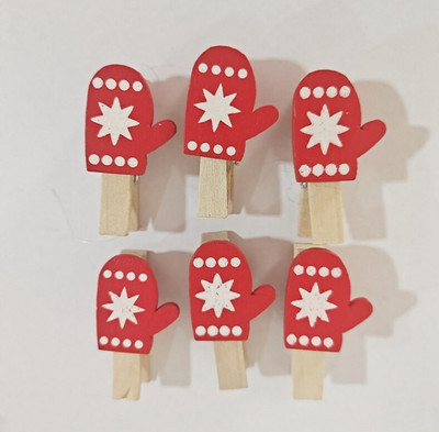 10 buc. Mini agrafe pentru haine de Crăciun ace pentru meșteșuguri foto Agrafe din lemn pentru imagini din hârtie afișaj pentru agățat carte de imagine