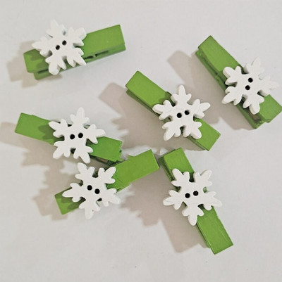 10 buc. Mini agrafe pentru haine de Crăciun ace pentru meșteșuguri foto Agrafe din lemn pentru imagini din hârtie afișaj pentru agățat carte de imagine