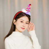 Punase puu LED-valgustiga peapael, kevadkelluke, juuksepael, helendavad kaunistused, jõulukaunistus 2023 navidad