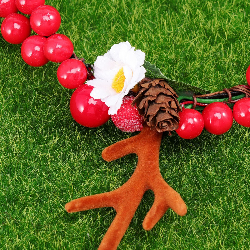 Traka za glavu Deer Antlers Antler Christmas Flower Trake za glavuwomenflowers fairy