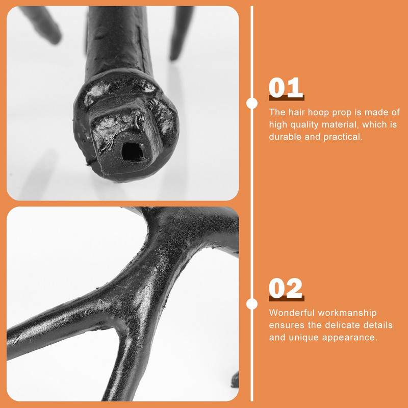 Hirve sarved peapael Sarved põhjapõdra juuksed Cosplay sarved seina sarved kõrvad kostüüm peakate isetehtud peakate jõulude Halloweeni rõngas