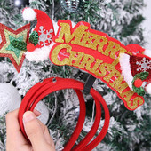 Шапки Популярни малки пролетни противоплъзгащи коледни ленти за глава Еластични коледни ленти за коса Много стилове за възрастни и деца