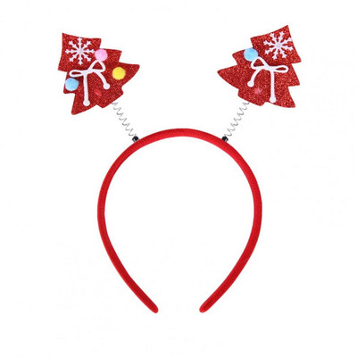 Шапки Популярни малки пролетни противоплъзгащи коледни ленти за глава Еластични коледни ленти за коса Много стилове за възрастни и деца