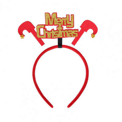 Шапки Популярни малки пролетни противоплъзгащи коледни ленти за глава Еластични коледни ленти за коса Много стилове за възрастни и деца