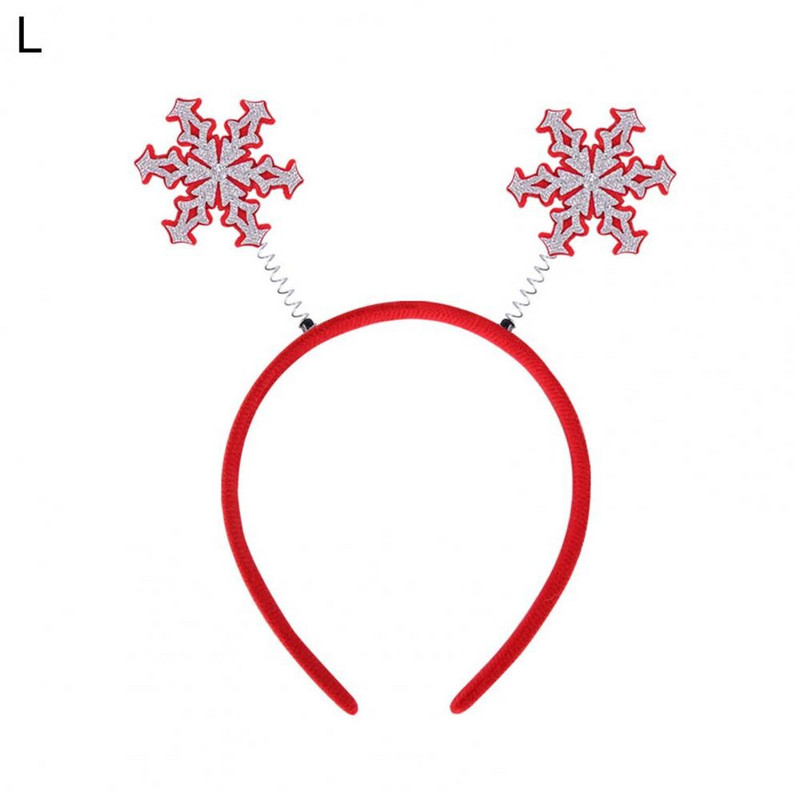 Шапки Популярни малки пролетни противоплъзгащи коледни ленти за глава Еластични коледни ленти за коса Много стилове за възрастни и деца