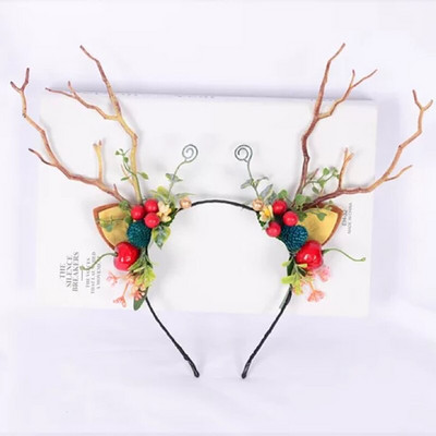 Super vila vila puca božićni cedar gljiva ukrasi za kosu luminescentni staghorn smola cvijet gumica za kosu kopča