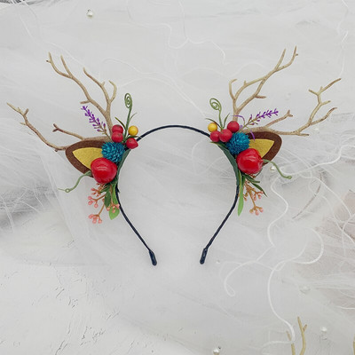 Super vila vila puca božićni cedar gljiva ukrasi za kosu luminescentni staghorn smola cvijet gumica za kosu kopča